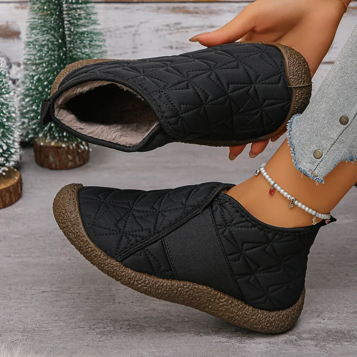 Waterdichte Warme Katoenen Boot – Winterlaarzen met Orthopedische Ondersteuning & Antislip Zool