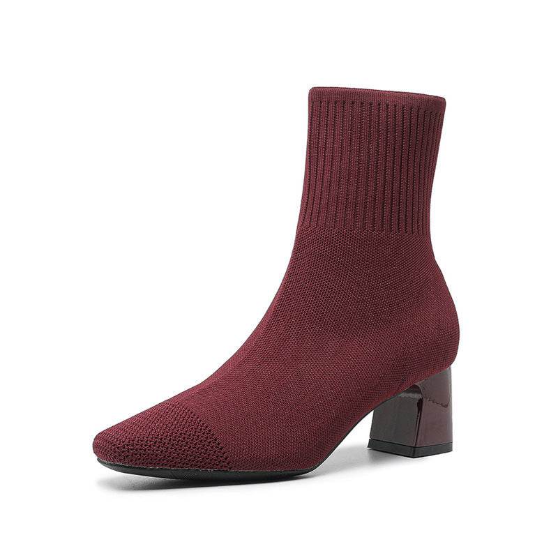 Bottines Tendance Tricotées – Elegante en Comfortabele Gebreide Enkellaarsjes voor Dames