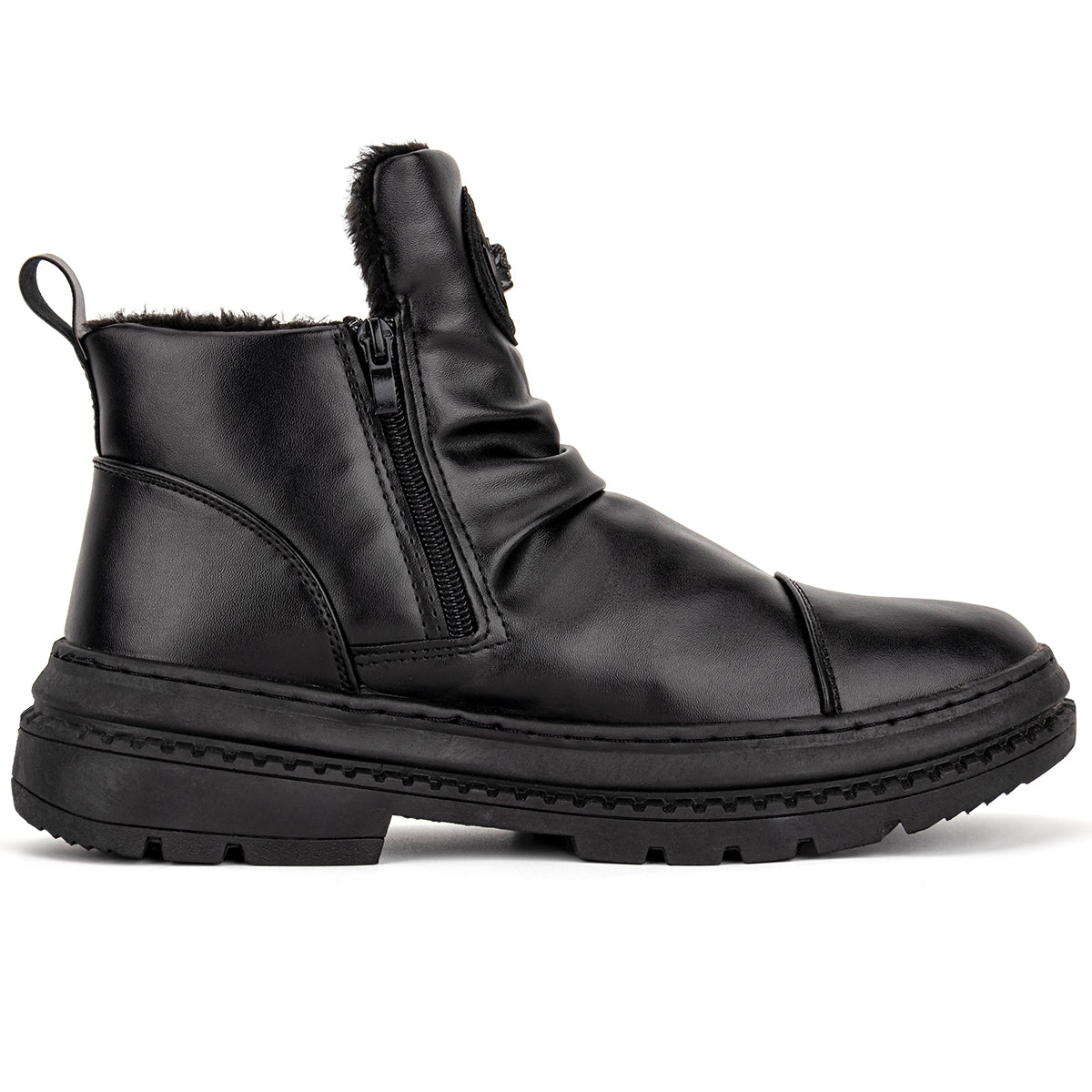 Leren Motor- en Werklaarzen voor Heren – Waterdicht, Antislip, Comfortabel, Duurzaam Veiligheidsschoeisel