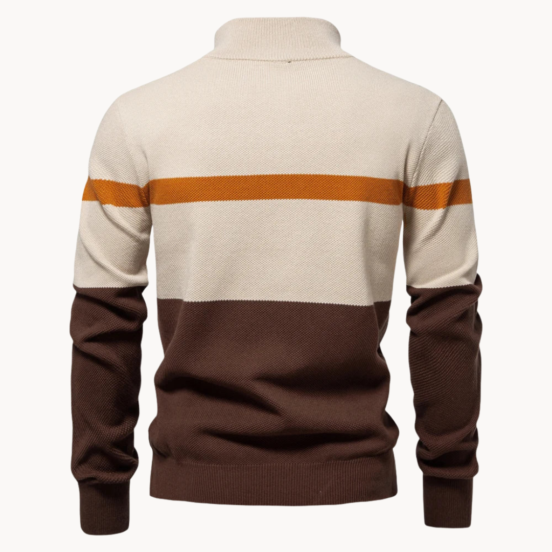 Quarter Zip Sweater – Stijlvolle & Comfortabele Herentrui van Katoen met Rits