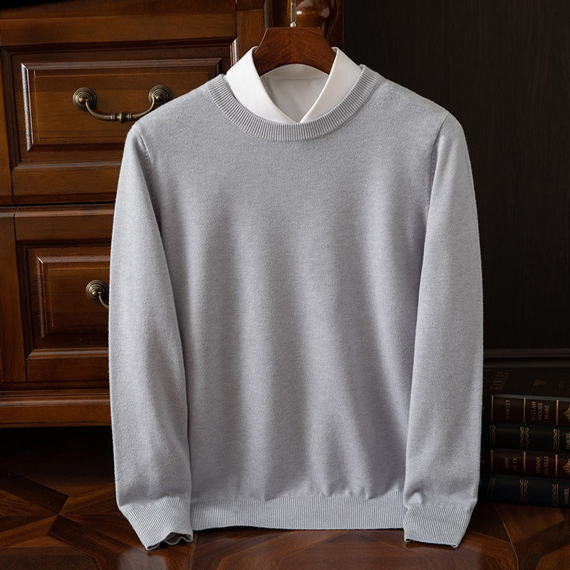 Heren Kasjmiermix Trui – Zachte, Warme, Lichtgewicht Gebreide Pullover voor Herfst & Winter