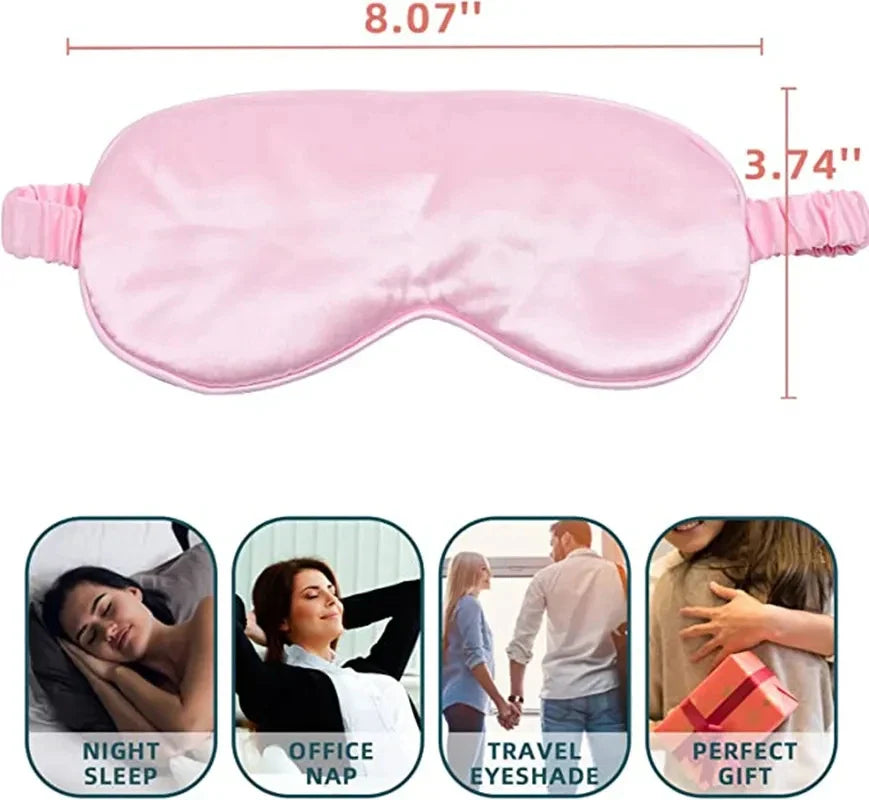 Zijdezacht Slaapmasker – Oogmasker voor Reizen, Relaxen & Gezond Slapen