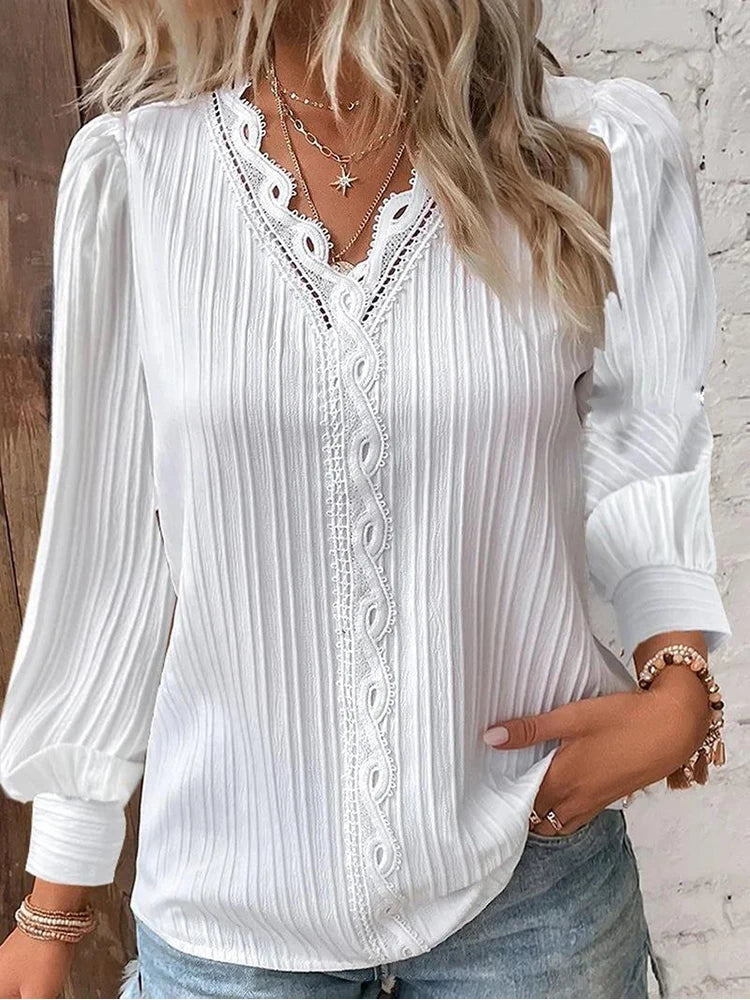 Elegante Geplisseerde Blouse – Stijlvolle Comfort & Tijdloze Vrouwelijkheid