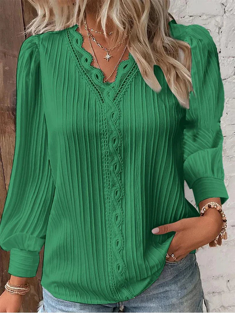 Elegante Geplisseerde Blouse – Stijlvolle Comfort & Tijdloze Vrouwelijkheid