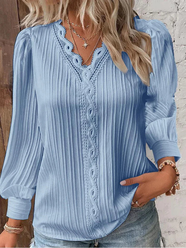 Elegante Geplisseerde Blouse – Stijlvolle Comfort & Tijdloze Vrouwelijkheid
