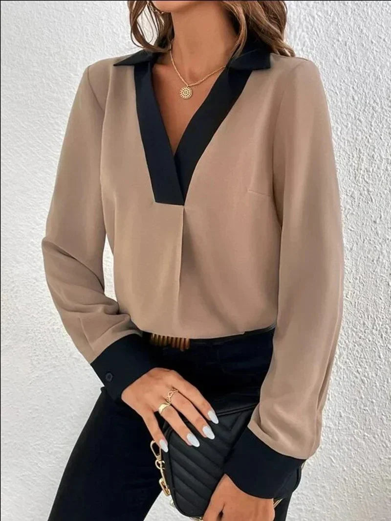 Elegante Dames Business Blouse – Ademend, Strijkvrij en Professioneel Comfort