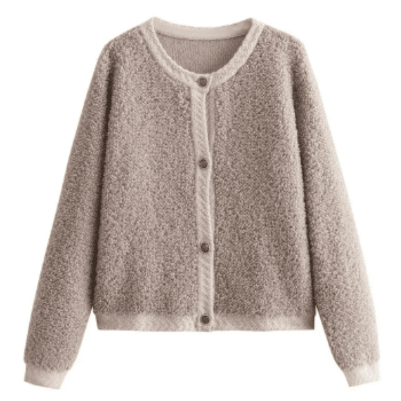 Casual Dames Vest Kort Teddy Cardigan – Ademend en Losse Pasvorm voor Stijlvolle Zomerlook 0