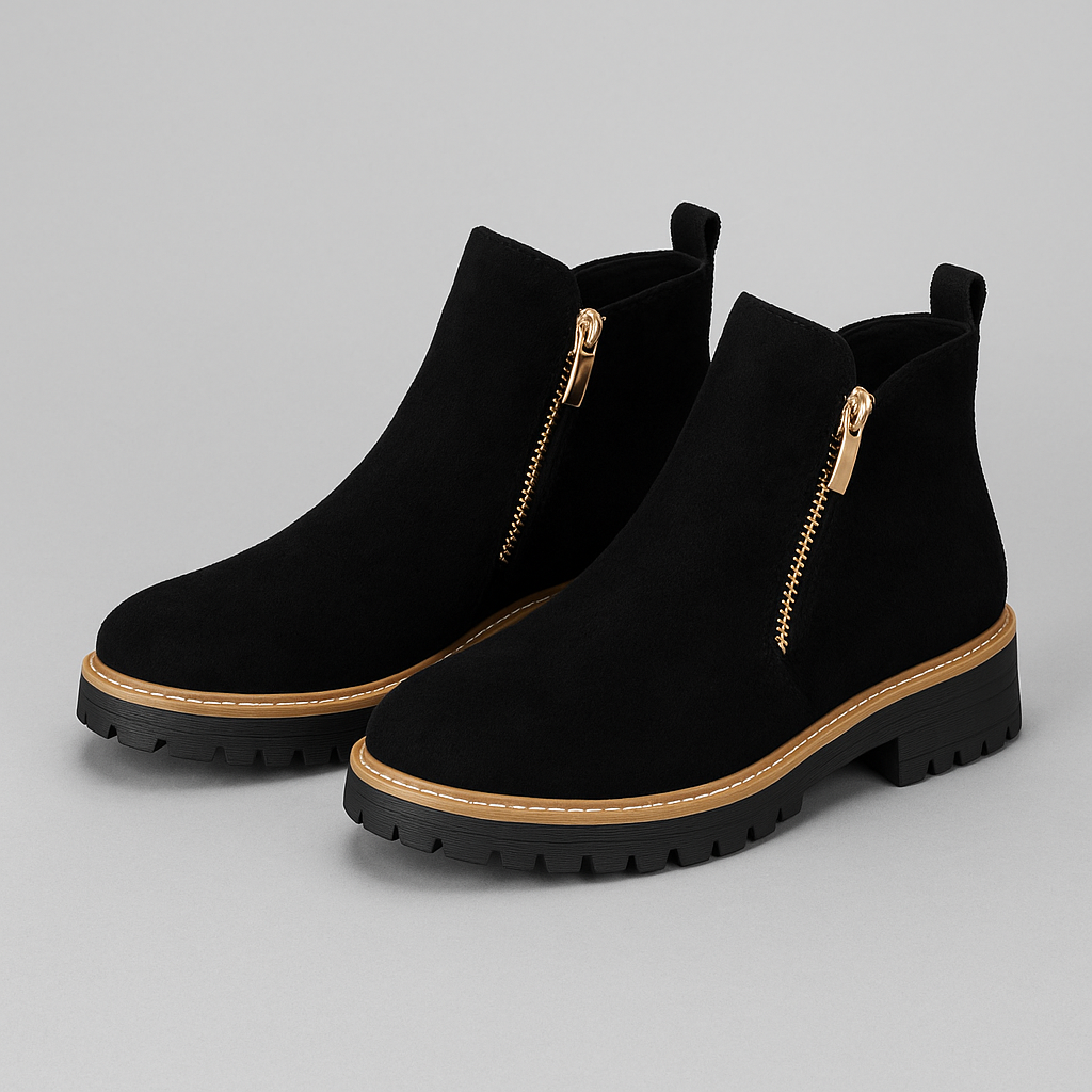 Dames Schoenen met Ronde Neus & Zijrits – Comfortabel & Stijlvol