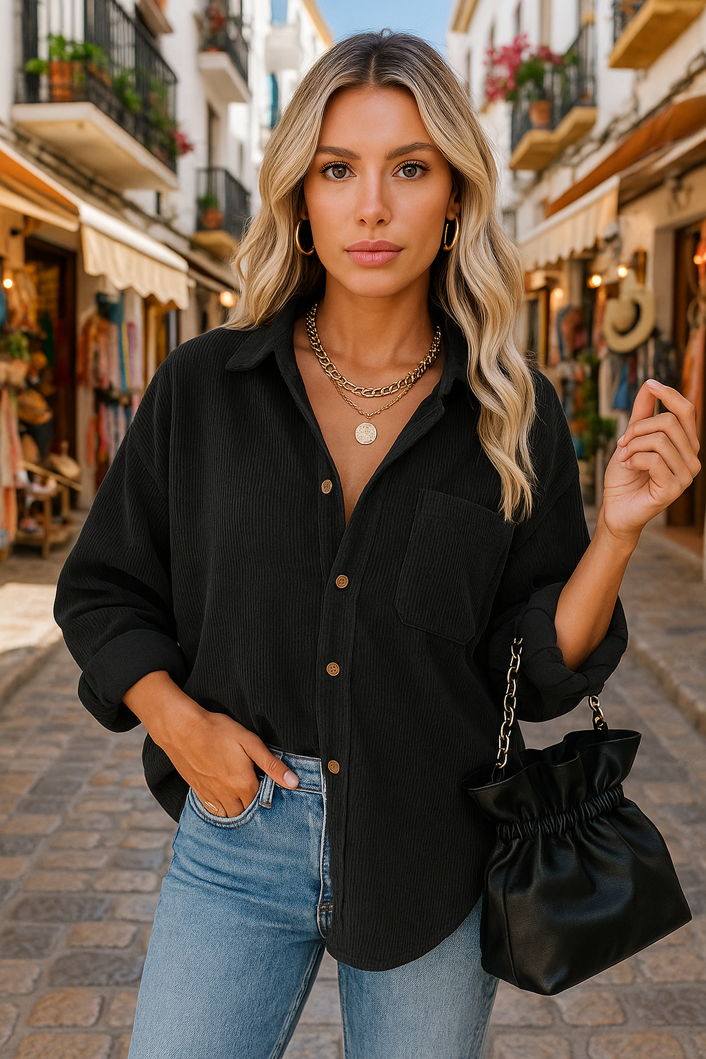 Oversized Herfstblouse – Stijlvolle en Comfortabele Damesblouse voor het Najaar