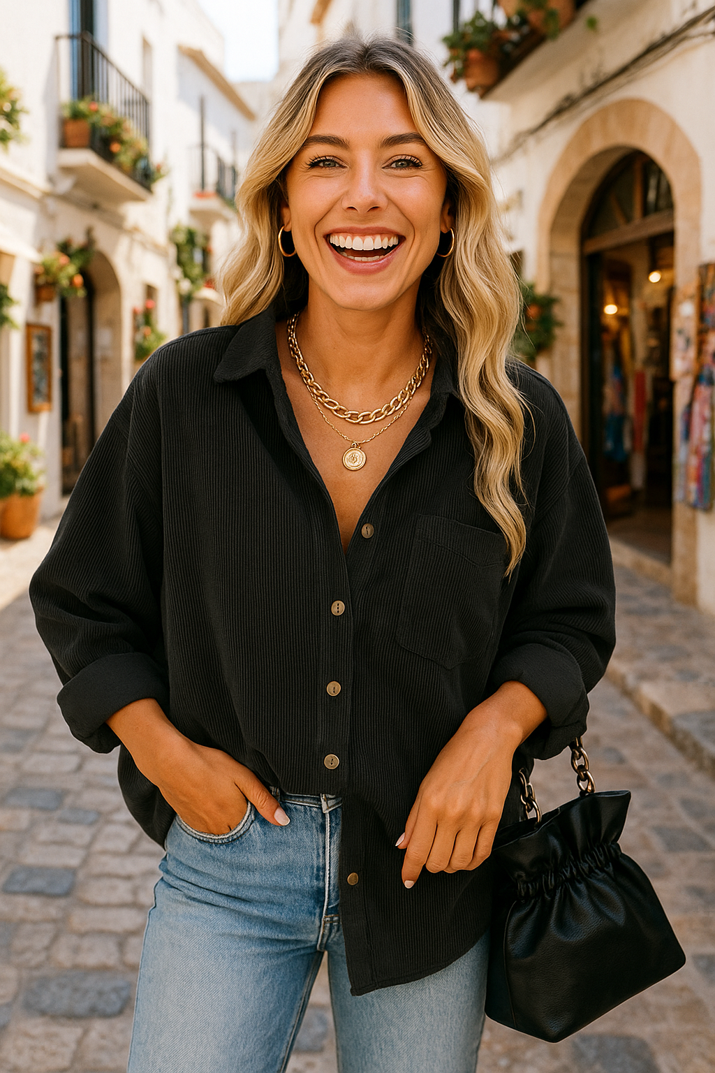 Oversized Herfstblouse – Stijlvolle en Comfortabele Damesblouse voor het Najaar