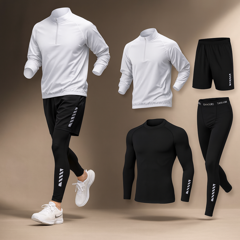 CloudMove 4-Delige Trainingsset – Lichtgewicht, Ademend & Flexibel