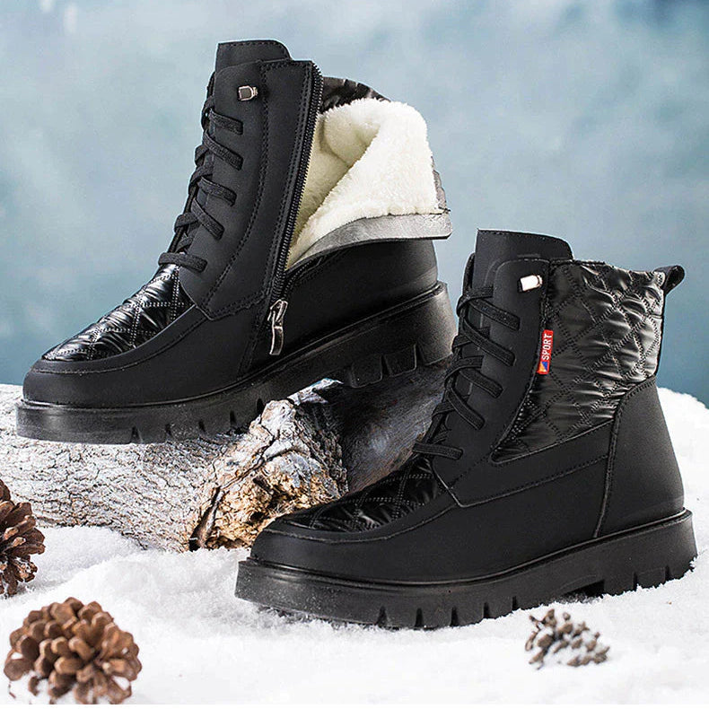 Comfortabele Warme Laarzen Dames met Zachte Binnenvoering voor Koud Weer - Trendy en Duurzaam 3