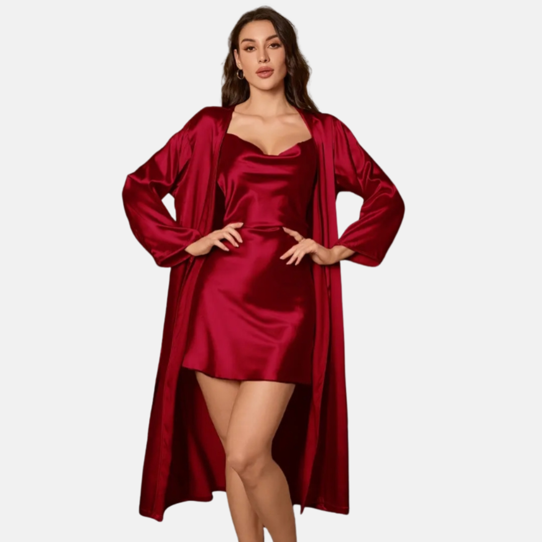 2-Delige Dames Pyjamaset – Zachte & Elegante Loungewear voor Valentijn en Dagelijks Comfort