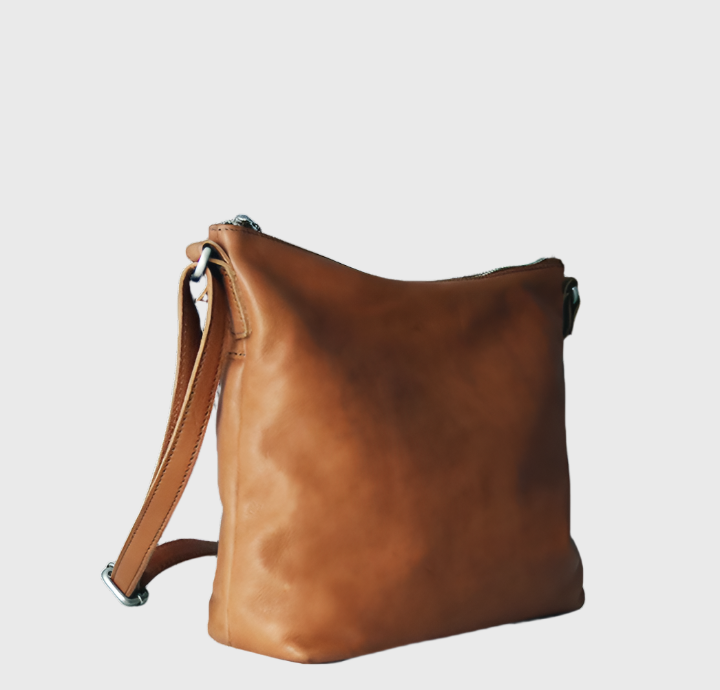 Leren Schoudertas van Topkwaliteit – Slanke, Compacte Crossbody voor Dagelijks Gebruik