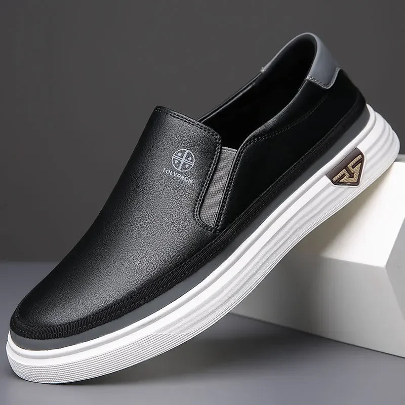 Leren Slip-On Schoenen – Echt Leer & Comfortabele Instappers voor Heren en Dames