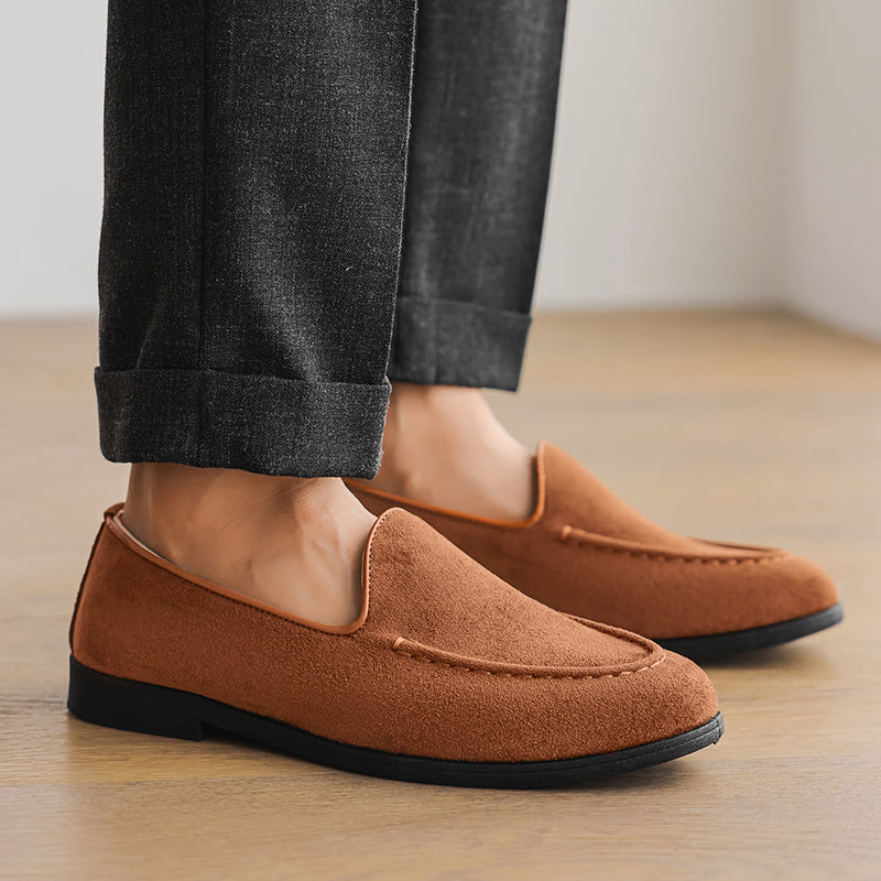 Suède Loafers – Luxe, Handgestikt & Comfortabel voor Elke Gelegenheid