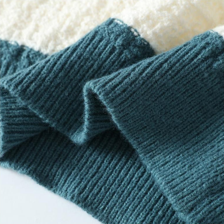 Gestreepte Trui voor Heren – Warme Lichtgewicht Gebreide Pullover