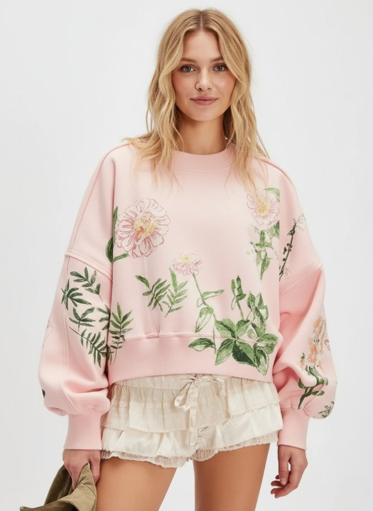 Sweatshirt met Verlaagde Schouders – Comfortabele & Trendy Casual Trui