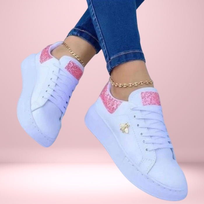 Glanzende Sneakers voor Glamoureuze Momenten – Comfortabele & Stijlvolle Dames Sneakers met Luxe Glans