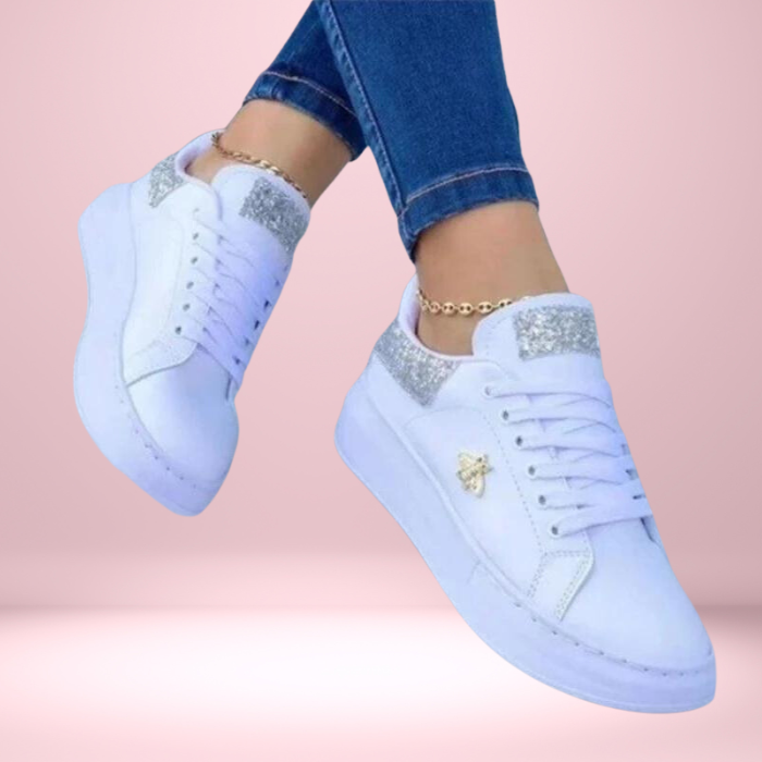 Glanzende Sneakers voor Glamoureuze Momenten – Comfortabele & Stijlvolle Dames Sneakers met Luxe Glans