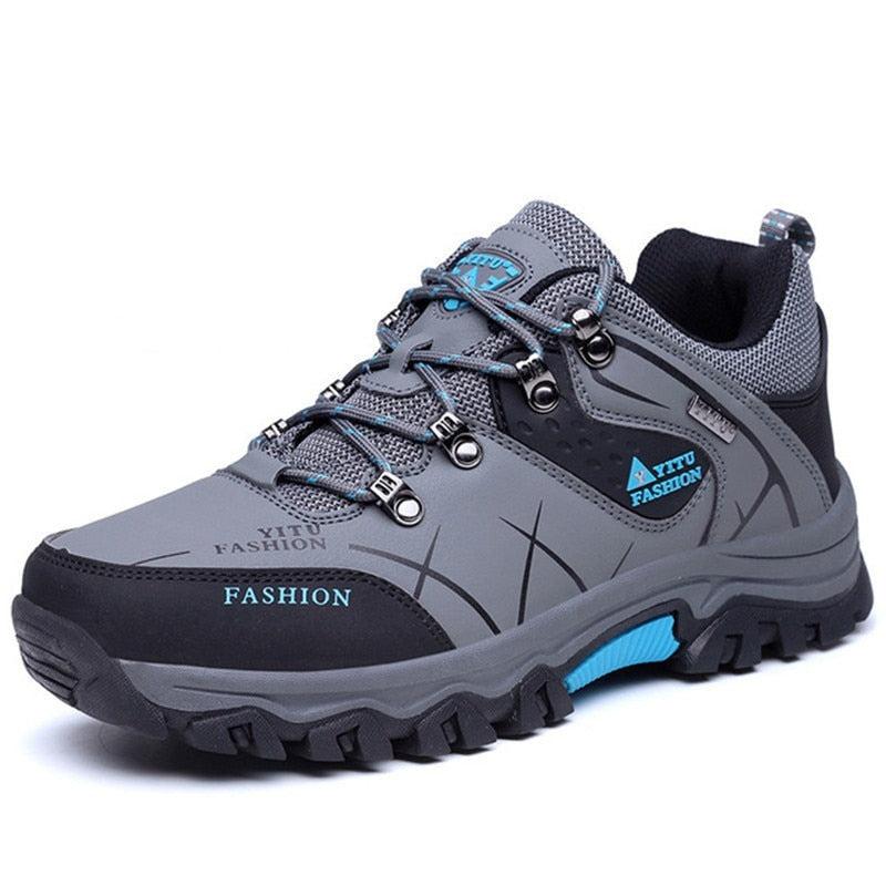 Heren Sneaker Boots – Premium Leren Outdoor Sportschoenen – Waterdicht, Ademend & Antislip