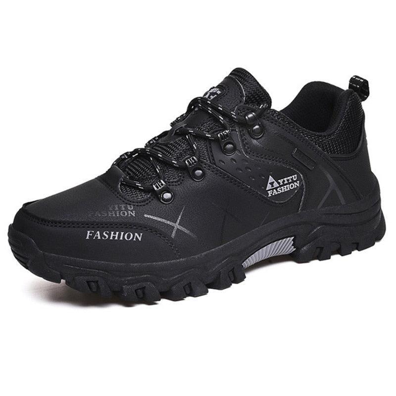 Heren Sneaker Boots – Premium Leren Outdoor Sportschoenen – Waterdicht, Ademend & Antislip