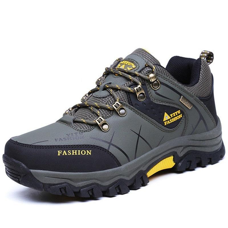 Heren Sneaker Boots – Premium Leren Outdoor Sportschoenen – Waterdicht, Ademend & Antislip