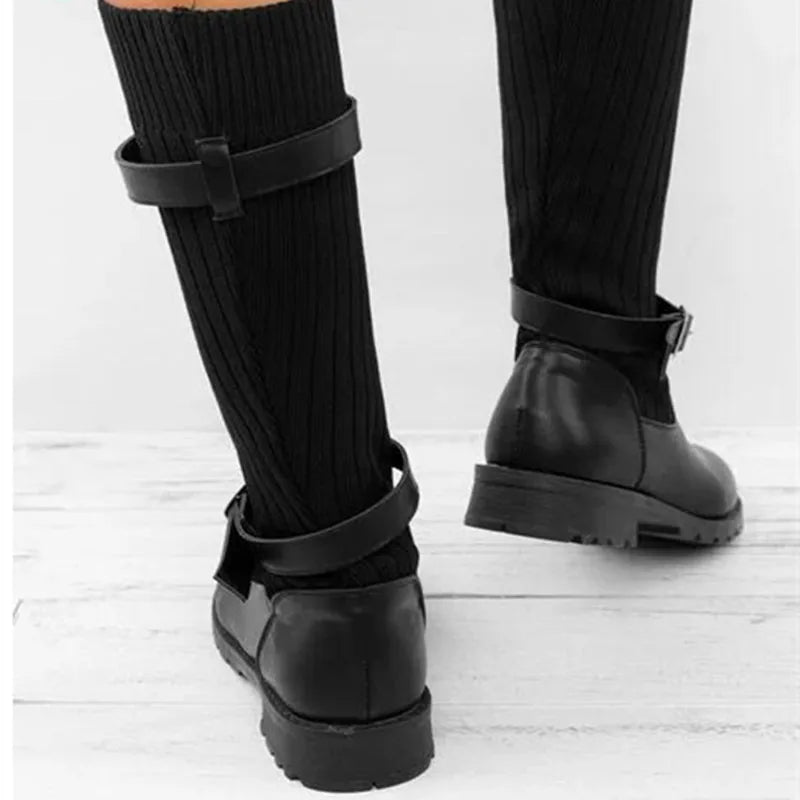 Warme Stijlvolle Laarzen – Comfortabele Dameslaarzen voor Elke Dag in Elegante Slouch-Stijl