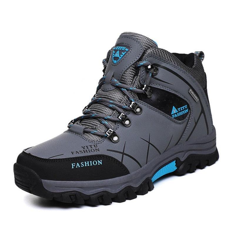 Heren Sneaker Boots – Premium Leren Outdoor Sportschoenen – Waterdicht, Ademend & Antislip