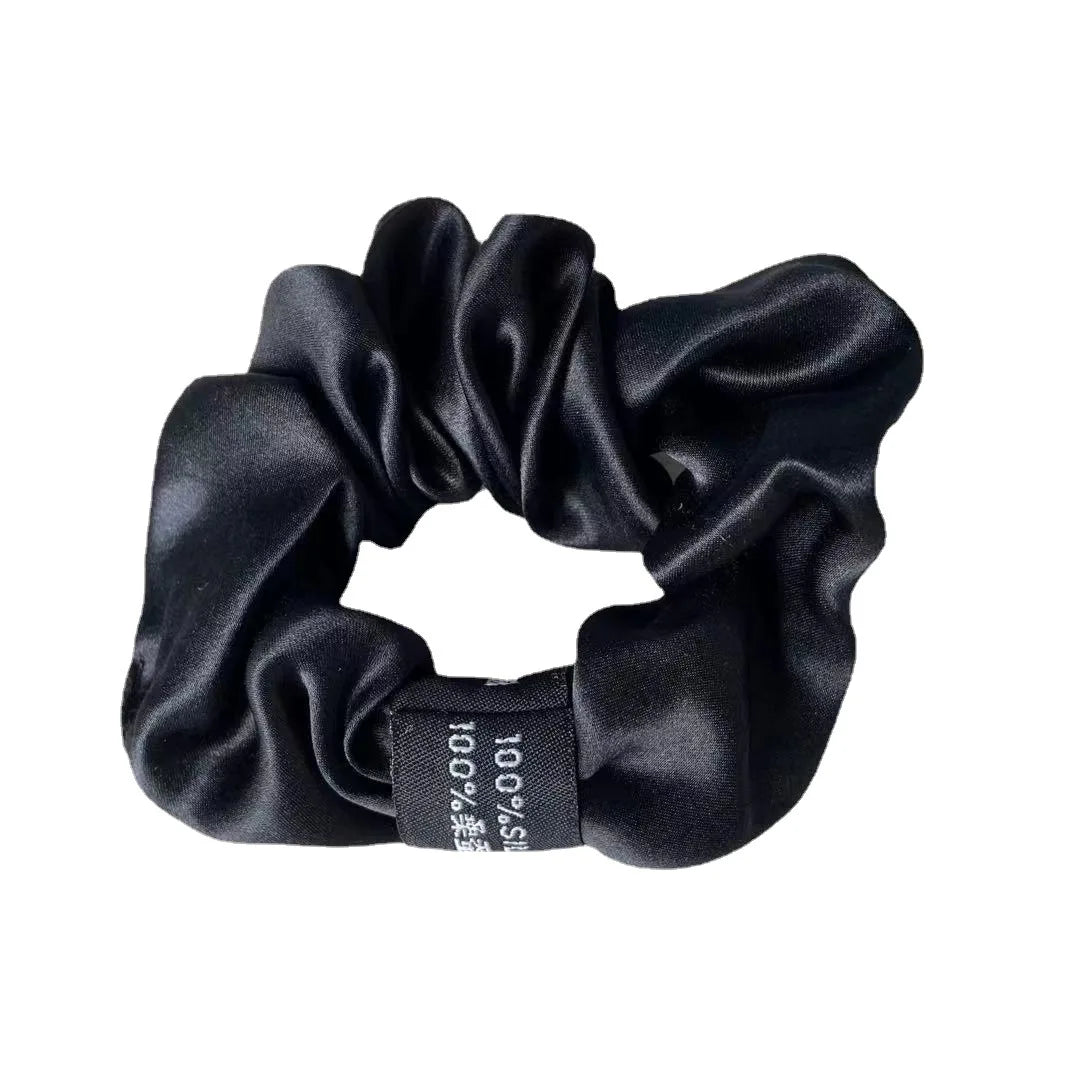 Zijde Haar Scrunchie met Zilverionen Bescherming – Zacht, Antibacterieel en Haarsafe