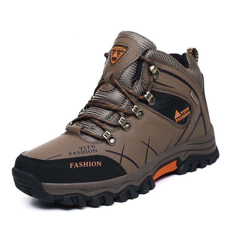 Heren Sneaker Boots – Premium Leren Outdoor Sportschoenen – Waterdicht, Ademend & Antislip