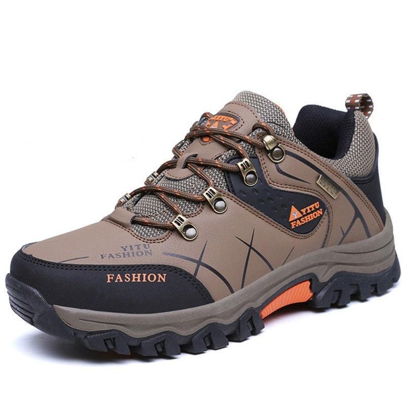 Heren Sneaker Boots – Premium Leren Outdoor Sportschoenen – Waterdicht, Ademend & Antislip