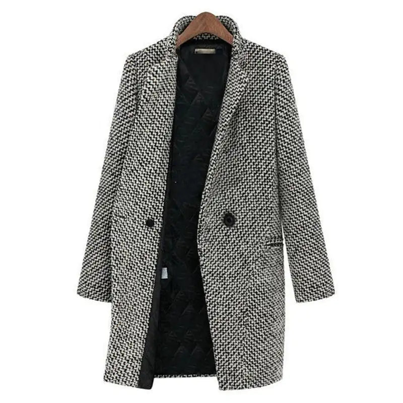 Stijlvolle Mantel voor Herfst en Winter – Elegante Bescherming tegen Koude & Wind