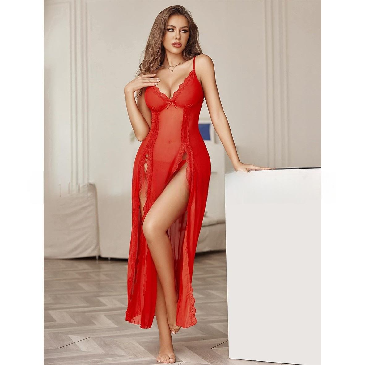 Kanten Nachtjapon – Elegant, Comfortabel & Verfijnd Design