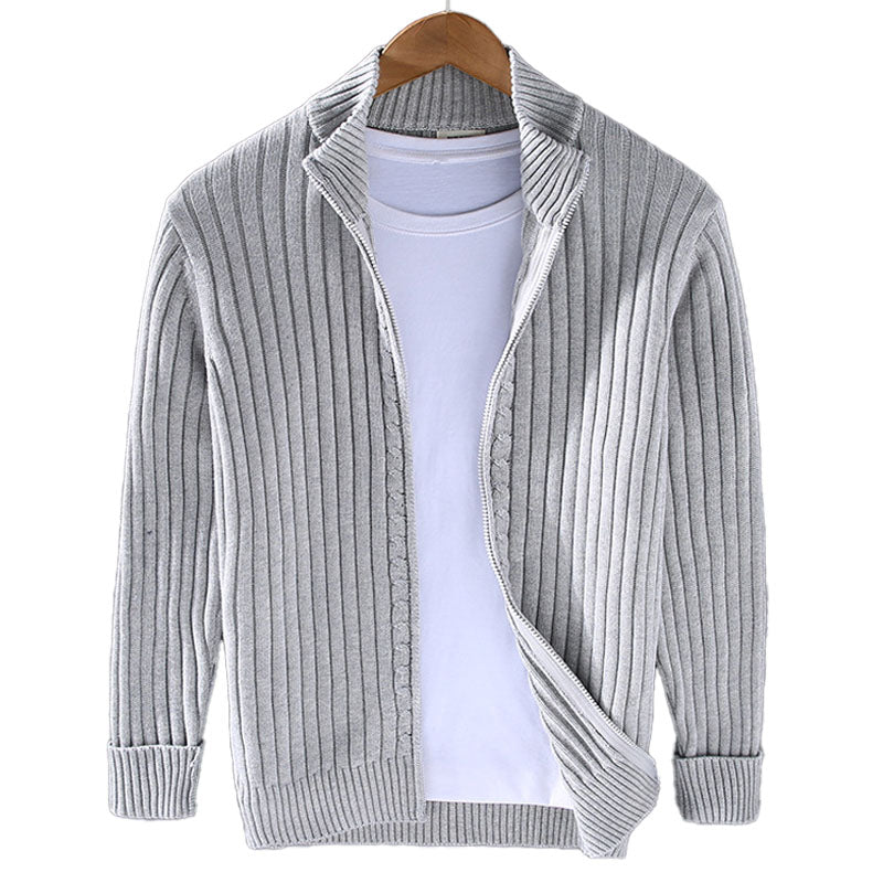 Luxe Zip Cardigan – 100% Biologisch Katoen, Ademend & Comfortabel Vest