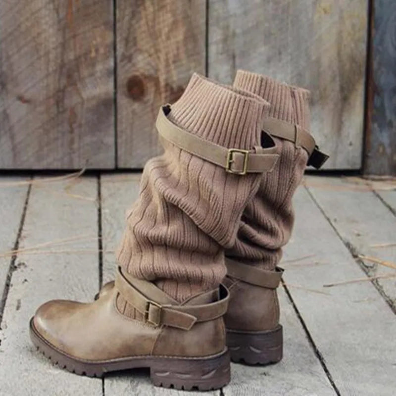 Warme Stijlvolle Laarzen – Comfortabele Dameslaarzen voor Elke Dag in Elegante Slouch-Stijl