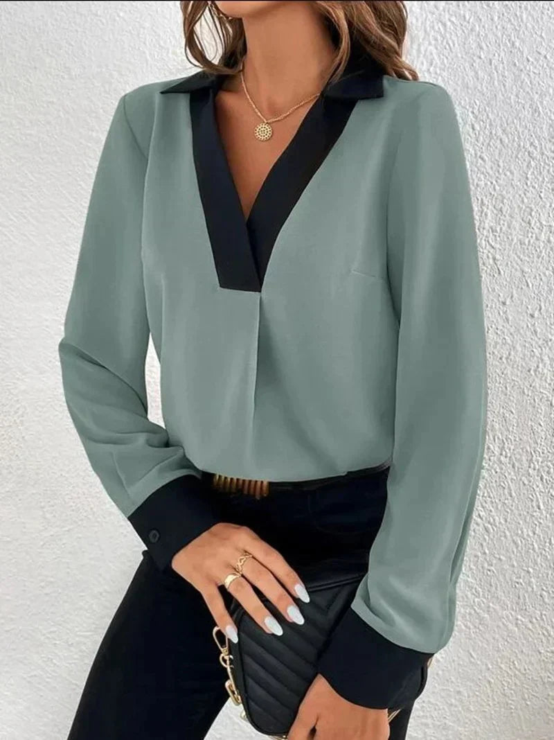 Elegante Dames Business Blouse – Ademend, Strijkvrij en Professioneel Comfort