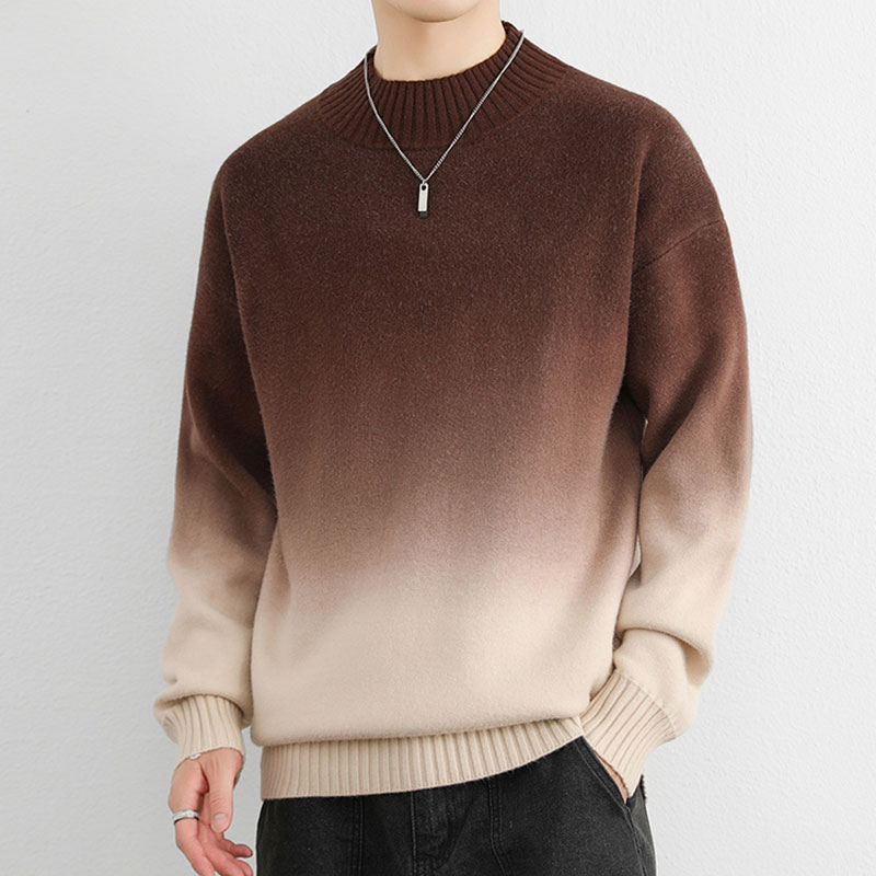 Ombré Gebreide Crewneck – Zachte & Stijlvolle Trui