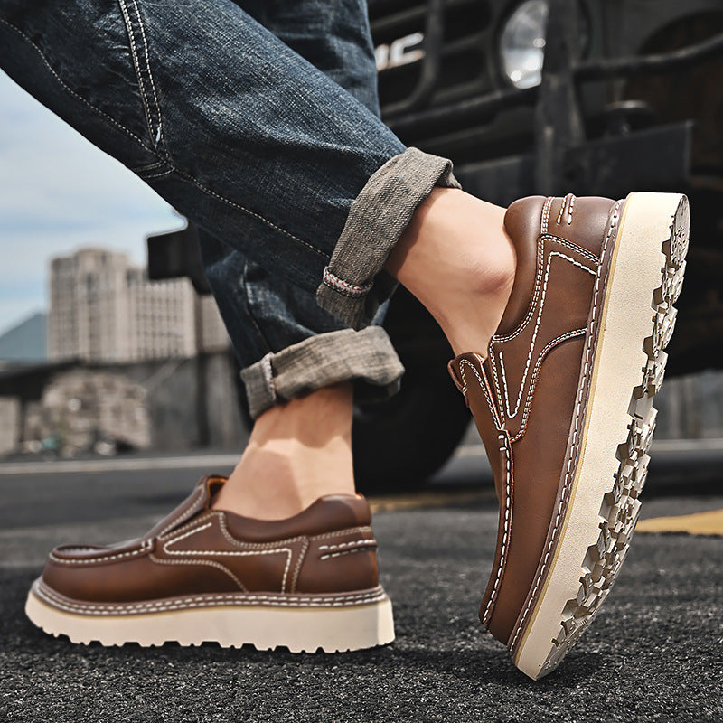Heren Loafers van Rundleer – Orthopedisch Slip-On Schoenen met Comfortabele Binnenzool & Antislip Zool
