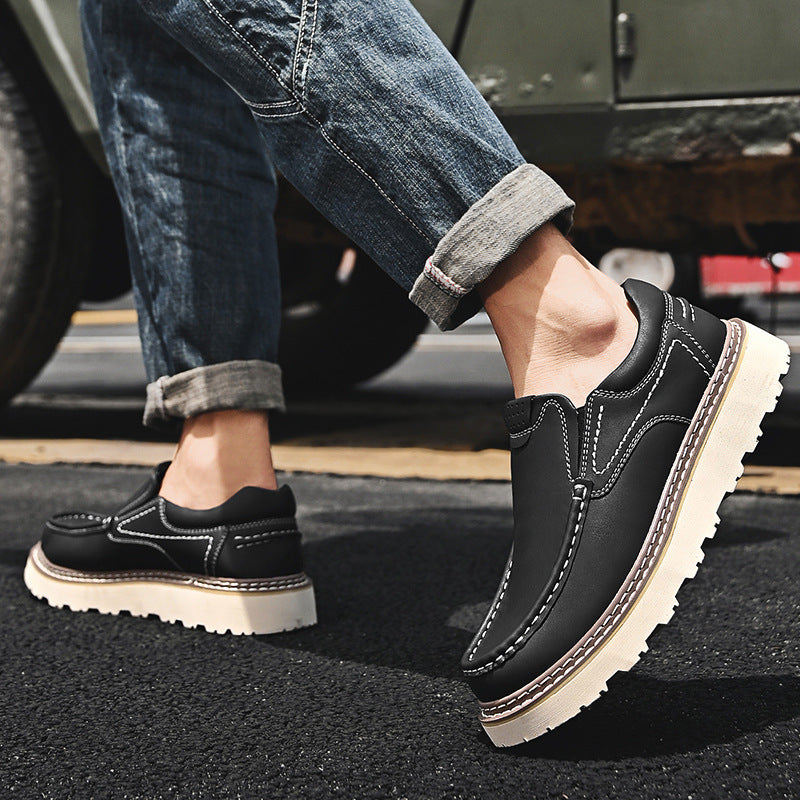 Heren Loafers van Rundleer – Orthopedisch Slip-On Schoenen met Comfortabele Binnenzool & Antislip Zool