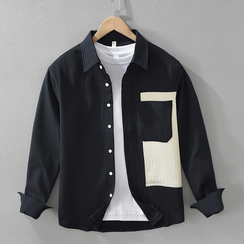 Textuur Overhemd – Stijlvol en Comfortabel Shirt met Moderne Uitstraling