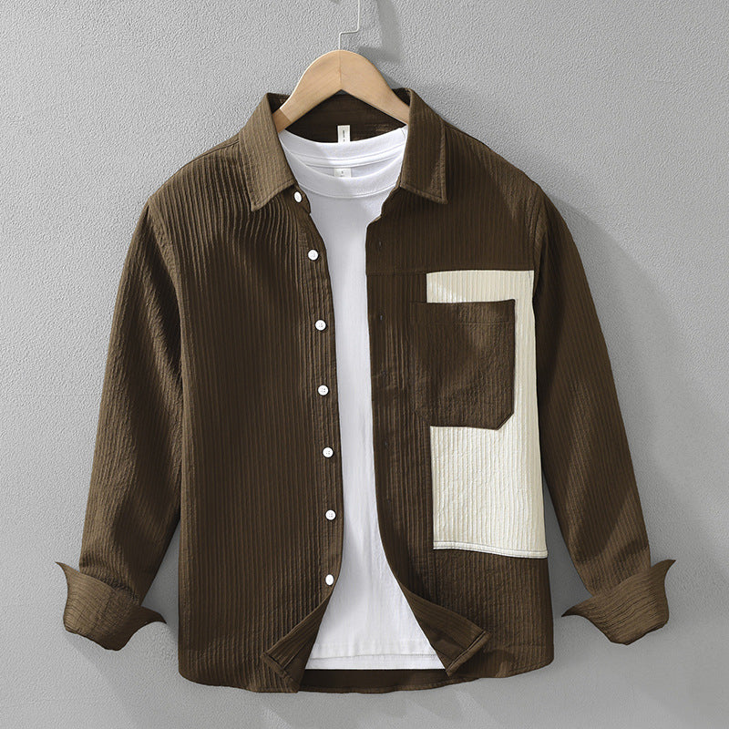 Textuur Overhemd – Stijlvol en Comfortabel Shirt met Moderne Uitstraling