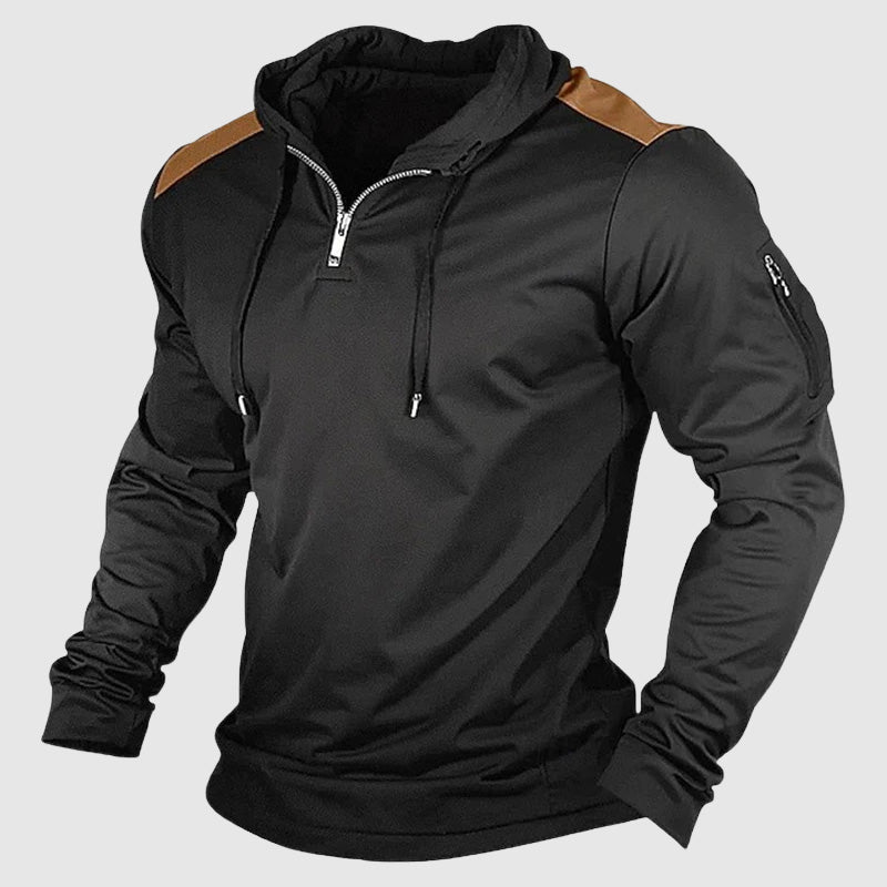 Outdoor Streetwear Heren Hoodie met Rits – Casual & Comfortabele Zip-Up
