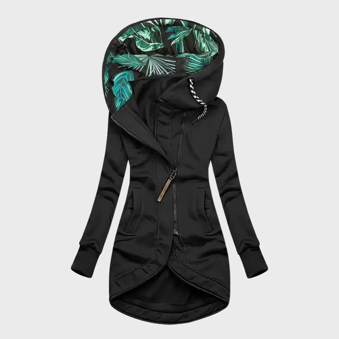 Chique Dames Winterjas met Capuchon – Comfortabele Getailleerde Jas met Windbescherming