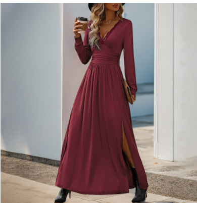 Elegante Dames Maxi Jurk – Lange Formele Jurk voor Bruiloften en Feesten
