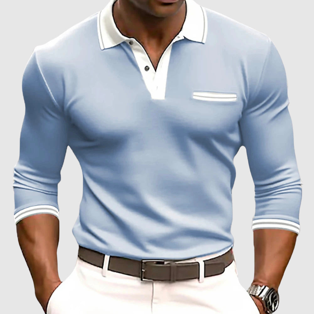 Active Edge Shirt – Stijlvol Herenoverhemd met Contrasterende Details