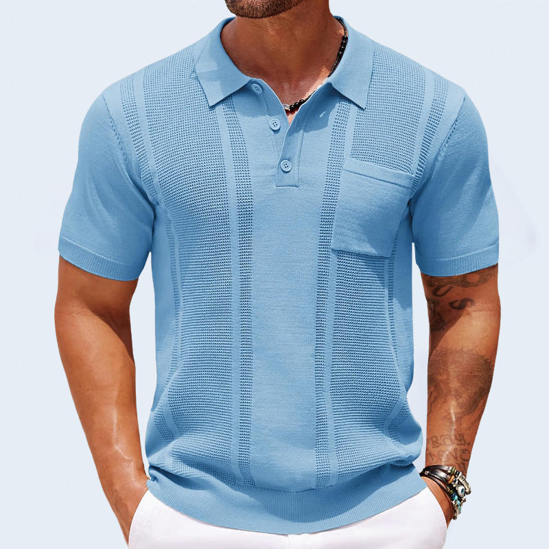 Commute Polo Shirt – Luxe IJszijde Polo voor Moderne Gentleman