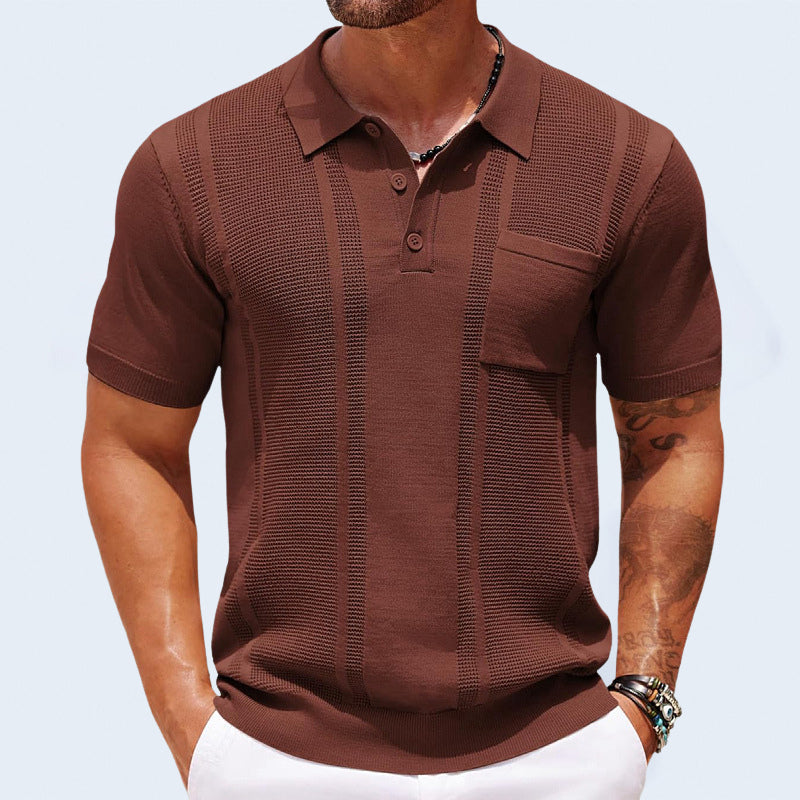 Commute Polo Shirt – Luxe IJszijde Polo voor Moderne Gentleman