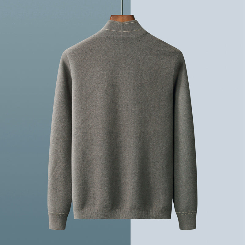 Wool Weaver Cardigan – Luxe Gebreid Vest van Wol met Ruitpatroon