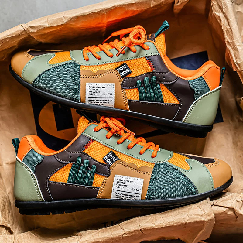 Patchwork Straatsneakers – Trendy & Comfortabele Sneakers met Uniek Design